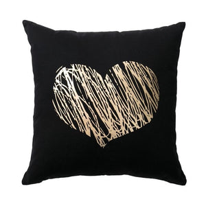 Open image in slideshow, Black Golden Leaves Cushion
