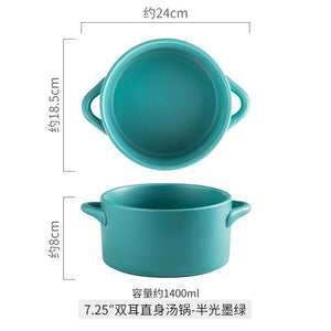 Open image in slideshow, Creative Ceramic Straight Hot Soup Pot
