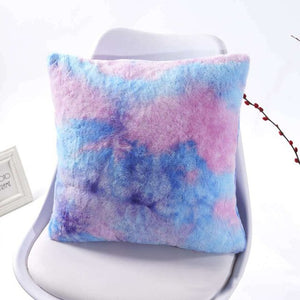 Open image in slideshow, Gradient Faux Fur Short Plush Cushion
