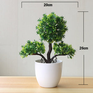 Open image in slideshow, Artificial Plants Pine Bonsai Small Tree
