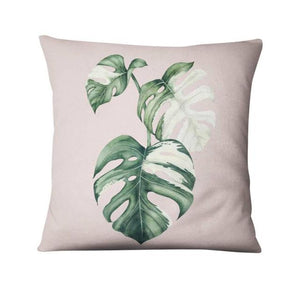 Open image in slideshow, Tropical Palm Leaf Digital Printed Pillowcase
