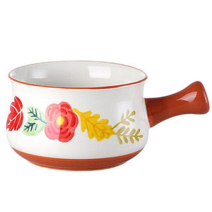 Open image in slideshow, Ceramic Bowls With Handle Kitchen Cookware
